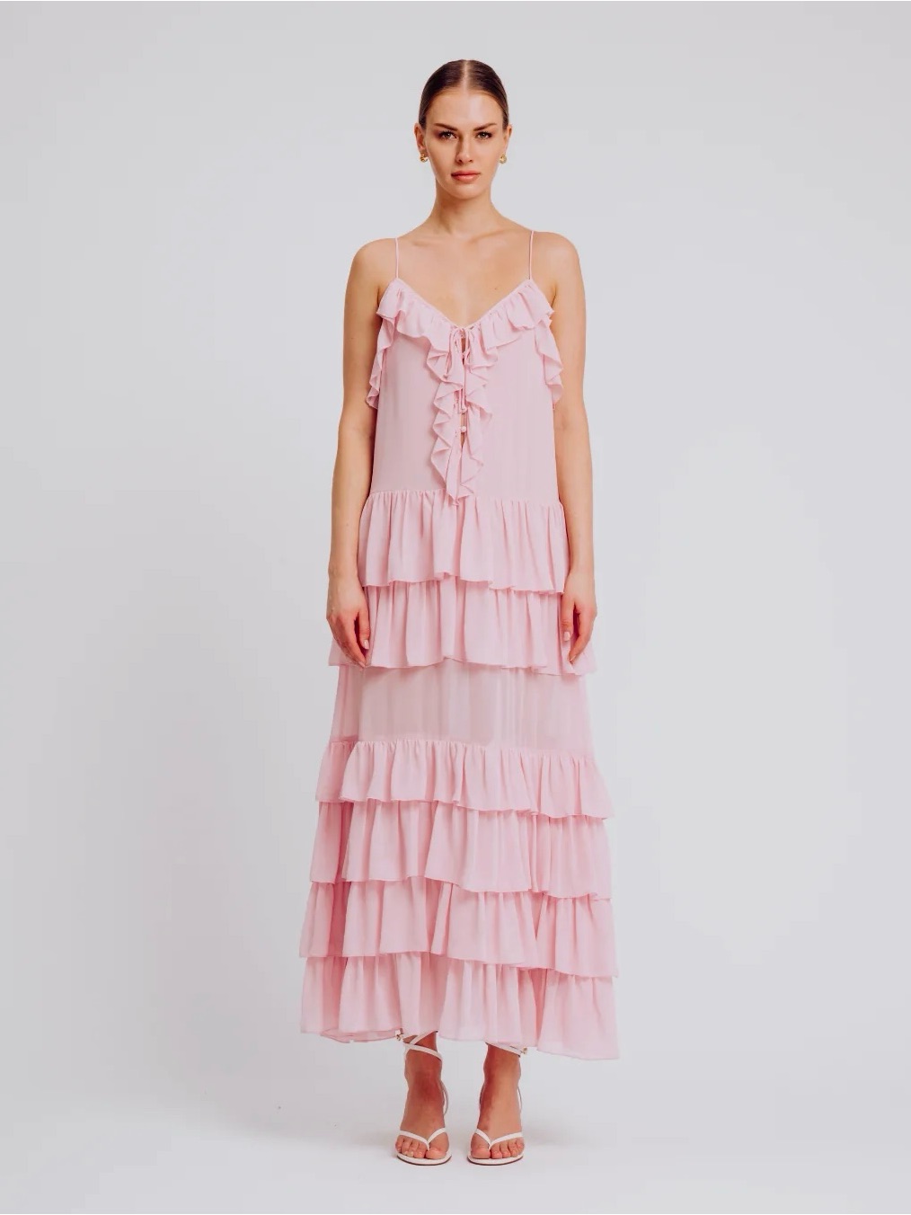 Nwt Torn By Ronny Kobo Orcadia Dress~Light Pink